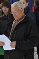 V imenu organizatorjev je zbrane pozdravil predsednik Združenja borcev za vrednote NOB Bogomir Ulbing